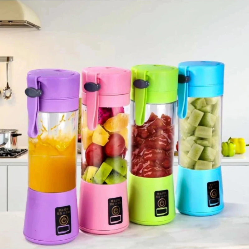 Mini Liquidificador Portátil Shake 6 Laminas + Cabo USB